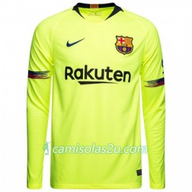 Camisolas de Futebol FC Barcelona Equipamento Alternativa 2018/19 Manga Comprida